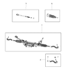 Jeep Grand Cherokee Drag Link Diagram - 68303629AA