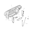 Jeep Wrangler Air Deflector Diagram - 55395044AB
