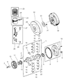 Jeep J20 Crankshaft Thrust Washer Set Diagram - 83507086