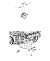 Chrysler Aspen Engine Mount Diagram - 52855843AD