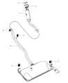 Jeep Compass Muffler Diagram - 5147218AC