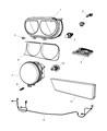 Dodge Challenger Headlight Diagram - 5028778AA