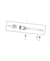 Jeep Universal Joint Diagram - V8145053AA