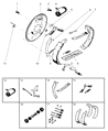 1999 Dodge Ram 2500 Brake Pad Diagram - V2012600AC
