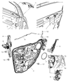 Chrysler 200 Door Latch Assembly Diagram - 4589697AB