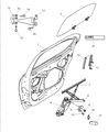 Chrysler Cirrus Door Hinge Diagram - 4814467AB