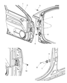 Jeep Compass Door Hinge Diagram - 5115713AI