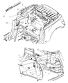 2005 Chrysler PT Cruiser Weather Strip Diagram - 5067664AC