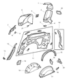 2002 Chrysler Voyager Wheelhouse Diagram - 4857227AA