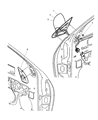 2002 Dodge Neon Car Mirror Diagram - 4783567AM