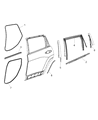Jeep Door Seal Diagram - 68442231AA