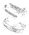 Chrysler PT Cruiser Bumper Diagram - ZG96TZZAD