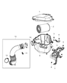 Jeep Compass Air Filter Box Diagram - 5145596AA