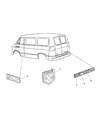 Dodge Ram Wagon Emblem Diagram - 55295241AB