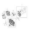 Ram Timing Cover Gasket Diagram - 68489997AA