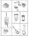 Chrysler Crossfire Car Key Diagram - 5099684AA