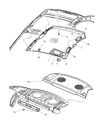 2000 Dodge Neon Sun Visor Diagram - PY93TL2AB