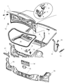 Chrysler Sebring Trunk Lid Latch Diagram - 4724313AF