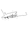 2009 Dodge Ram 1500 Vapor Canister Diagram - 4891855AA