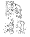 2008 Dodge Ram 2500 Door Hinge Diagram - 55277082AA