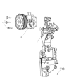 Chrysler Power Steering Pump Diagram - 5151017AD