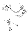 Chrysler LHS Transmission Mount Diagram - 4663970AB