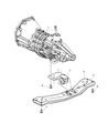 2004 Jeep Liberty Transmission Mount Diagram - 52059299AB