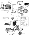 Jeep Liberty Heater Core Diagram - 68003993AA