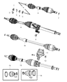 Jeep Compass CV Boot Diagram - 68127818AA