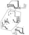 Jeep Wrangler Wheelhouse Diagram - 55157126AE