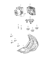 Jeep Wrangler ABS Control Module Diagram - 68438389AD