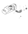 2001 Dodge Durango Fuel Filler Housing Diagram - 52102401AB