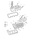 2008 Chrysler Crossfire Cylinder Head Diagram - 5096476AA