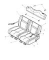 Chrysler PT Cruiser Seat Cushion Diagram - 5161645AA
