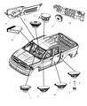Jeep Car Speakers Diagram - 5064360AB