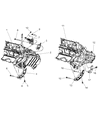Chrysler PT Cruiser Engine Mount Bracket Diagram - 4891550AA