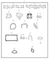 Jeep Wrangler Timing Cover Gasket Diagram - 68032198AA