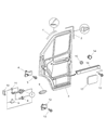 Dodge Sprinter 2500 Door Check Diagram - 5104335AA