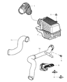 Chrysler Sebring Air Filter Box Diagram - 5017003AA