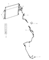 Ram Transmission Oil Cooler Hose Diagram - 55056859AC