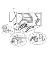 2002 Jeep Grand Cherokee Door Seal Diagram - 55135958AG