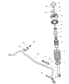 Dodge Stratus Sway Bar Bushing Diagram - MR297629