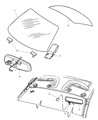 Dodge Neon Windshield Diagram - 5014559AD