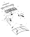 Dodge Magnum Hood Latch Diagram - 5065522AE