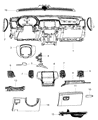 Dodge Durango Glove Box Diagram - 1UK70DX9AA
