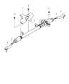 Chrysler Rack And Pinion Diagram - 68093008AB