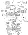 Dodge Durango Heater Core Diagram - 5166114AA