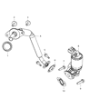 Ram EGR Valve Diagram - 53034192AB