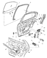 Dodge Window Run Diagram - 4783687AH