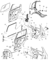 Chrysler Window Run Diagram - 4724779AD